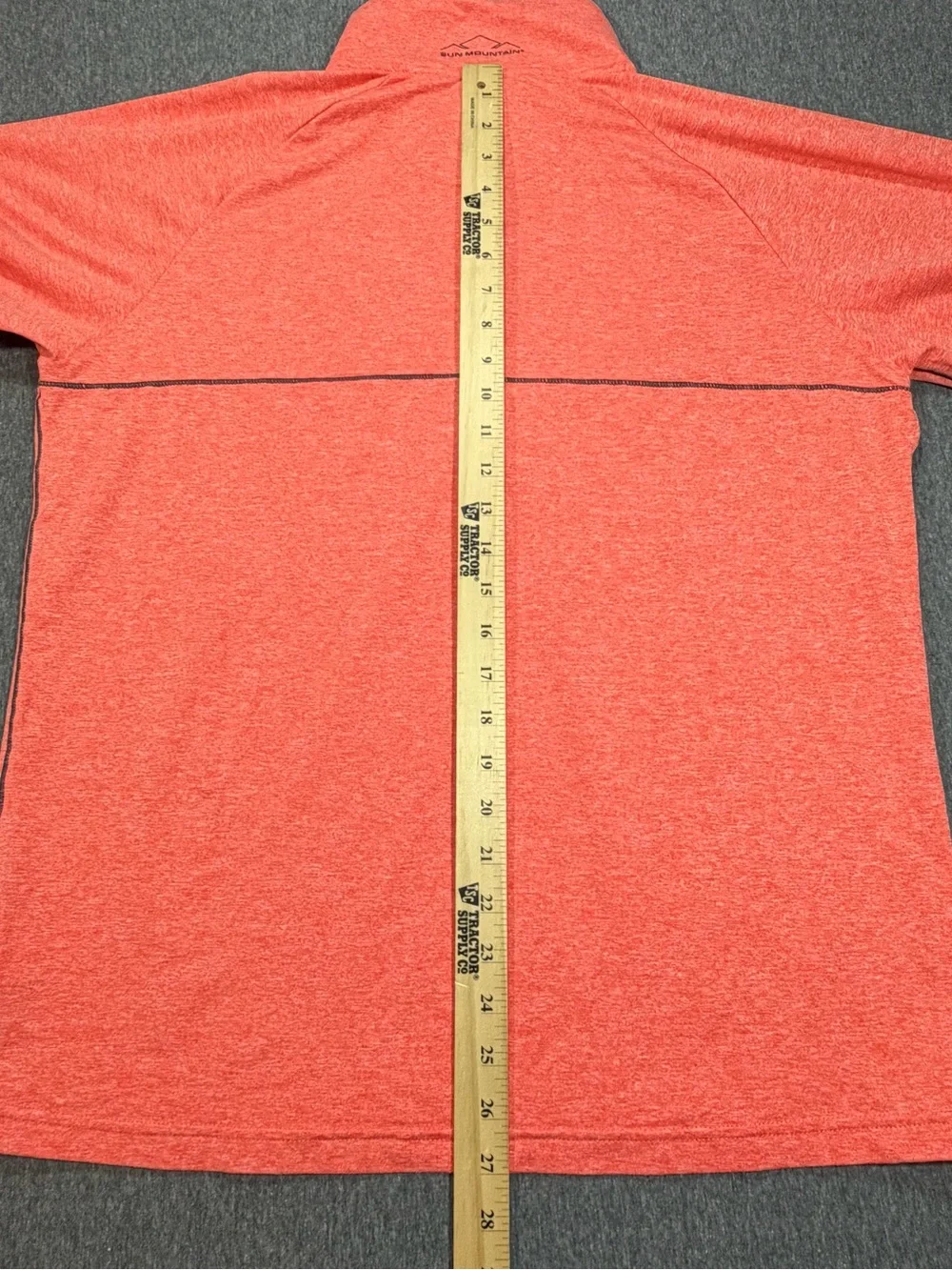 Pinehurst 1/4 Zip Sun Mountain Thermal Performance Men’s Medium Heather Orange